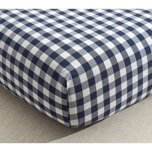 Gingham Organic Crib Fitted Sheet