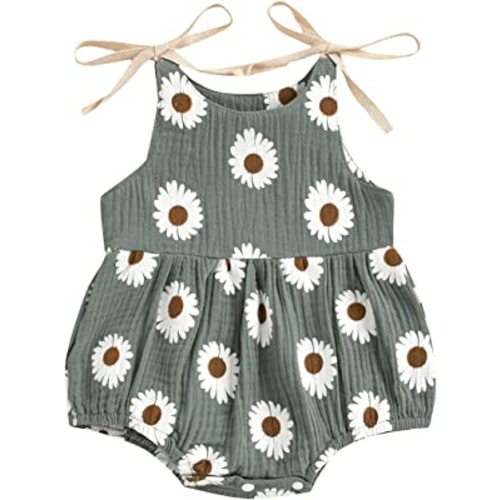 Infant Newborn Baby Girl Floral Romper Kids Spaghetti Strap One Piece Jumpsuit Shorts Toddler Summer Overall Clothes