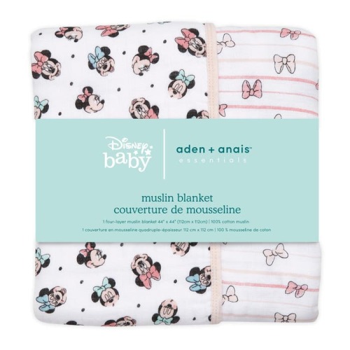 Disney's Minnie Rainbows Muslin Blanket | aden + anais