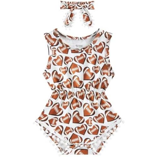Baby Girl Clothes 0-24 Months Floral Sleeveless Newborn Romper Jumpsuit Outfit Set with Headband