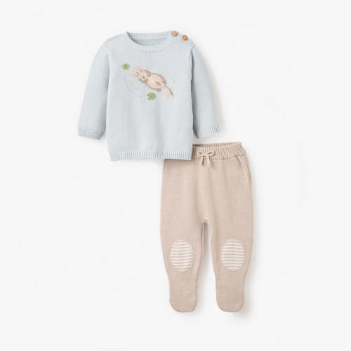 Otter Lake Sweater & Footed Pant Set – Elegant Baby