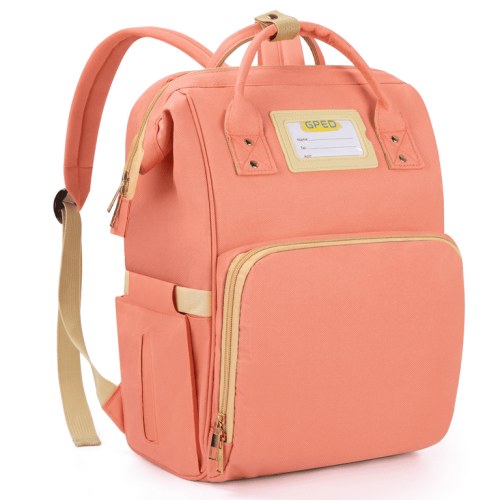 Diaper Bag Backpack, Multifunction Baby Changing Bags with Stroller Straps & Insulated Milk Bottle Pockets, Large Capacity Nappy Back Pack Bag for Boys Girls, Waterproof and Stylish(Pink)