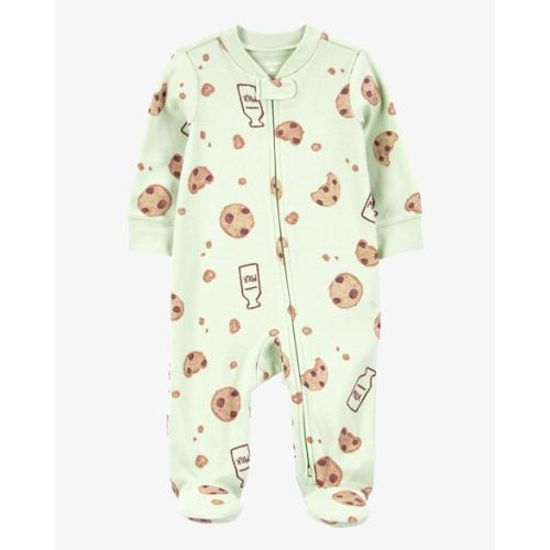Baby Milk & Cookies 2-Way Zip Cotton Sleep & Play Pajamas - Carter's | Carter's