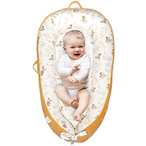 Baby Nest Sleeper Lounger for Baby Newborn Lounger Co Sleeping Crib Super Soft Breathable Sleeping Nest Bed for Newborn 0-12 Months