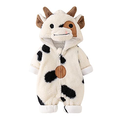 Tempura unisex-baby baby-boys Unisex Baby Fleece Thicken Romper
