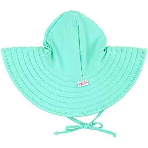 RuffleButts® Baby/Toddler Girls UPF 50+ Sun Protective Wide Brim Swimwear Sun Hat