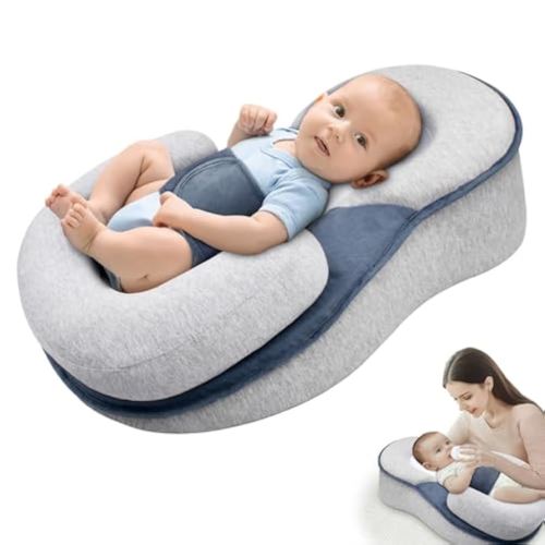Bassinet Baby Wedge Pillow for Newborn, Adjustable Wedge Baby Lounger Pillow Perfect for Reducing Spit-Up