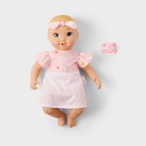 14" Blonde Hair/Blue Eyes Girl Baby Doll - Gigglescape™