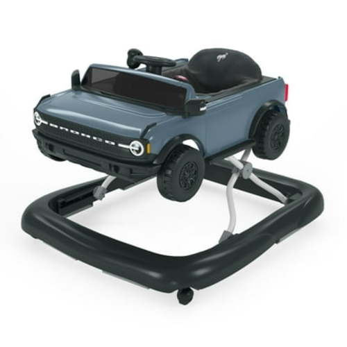 Bright Starts Ford Bronco 4-in-1 Baby Activity Walker, Blue/Grey, Unisex, Newborn+