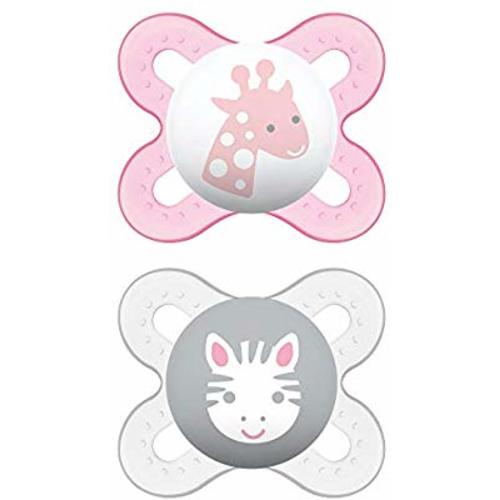 MAM Start Newborn Pacifiers (2 pack, 1 Sterilizing Pacifier Case), Newborn Baby Girl Pacifiers, Best Pacifier for Breastfed Babies, Self Sterilizing Baby Pacifier Case, Baby Pacifiers