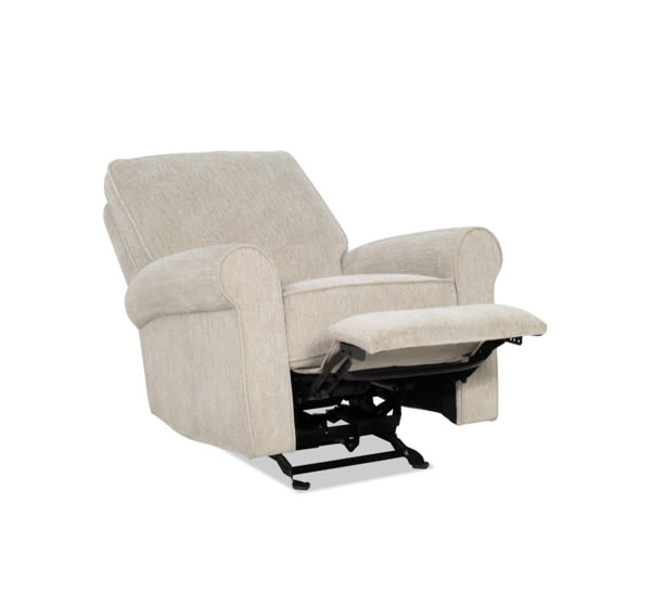 Harbor Beige Auto Gliding Power Recliner with USB & USB-C Ports