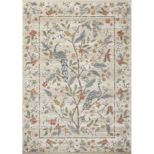 Rifle Paper Co. x Loloi Laurel Cream Area Rug & Reviews | Wayfair