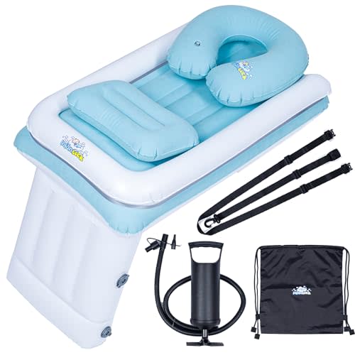 Infantrek Inflatable Toddler Airplane Bed - Baby Airplane Bed - Inflatable Airplane Bed for Kids - Kids Travel Bed - Airplane Seat Extender for Kids - with Baby Pillow and Neck Pillow for Parent