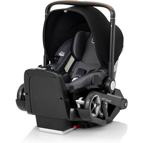 Evenflo Shyft DualRide Infant Car Seat Stroller Combo with Carryall Storage (Boone Gray)