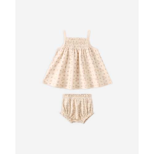 Smocked Tank + Bloomer Set Strawberries