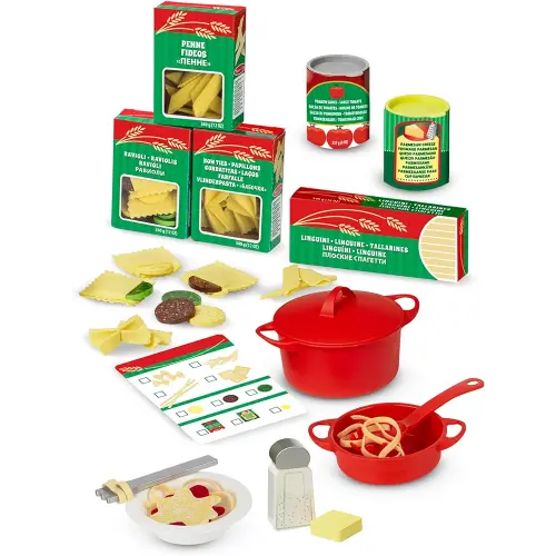 Melissa & Doug Prepare & Serve Pasta Play Food Set