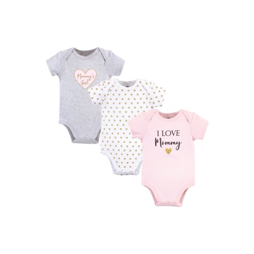 Triple Pack of Soft Cotton Bodysuits, 3-6M- Only 1 left