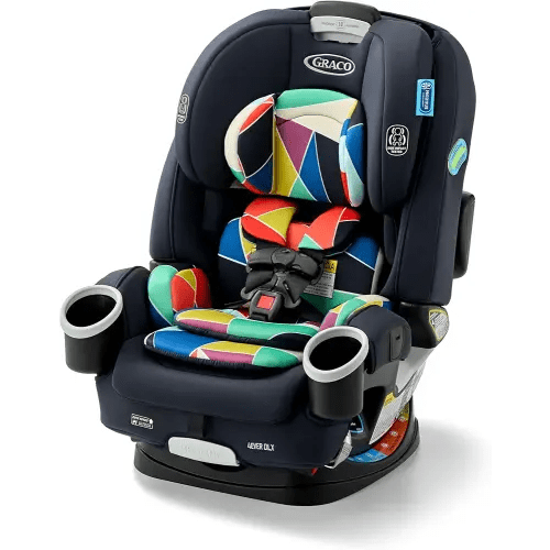Graco 4Ever DLX 4-in-1 Car Seat, Infant to Toddler Car Seat, with 10 Years of Use, Rear-Facing, Forward-Facing, Highback and Backless Booster Seat, Geo Pop