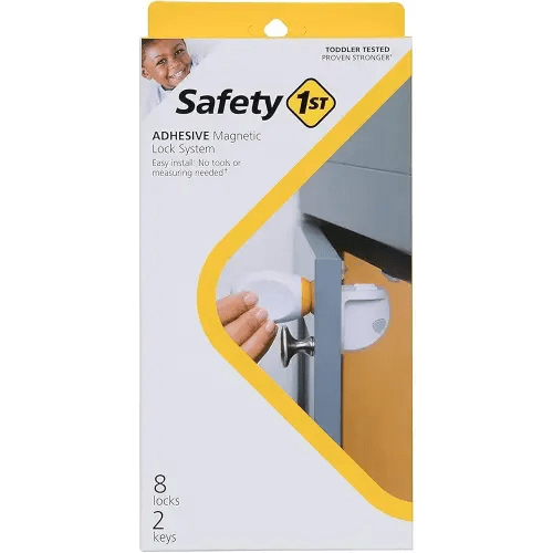 Safety 1st Adhesive Magnetic Lock System, 8 Locks And 2 Keys
