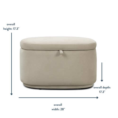 Nursery Ottoman For Modern Family | Nurture&