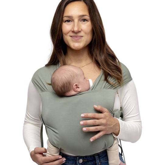 WildBird - Aerial Buckle Wrap - Babies 0-6 Months - Large (L-4XL) Acadian - Newborn Baby Carrier - Front Carry - Soft Fabric, Straps, Head Support, Padded Waist Belt - Baby Essentials - New Mom Gifts