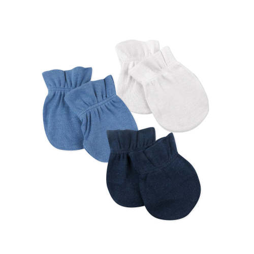 Honest Baby Clothing 3-Pack Organic Cotton Mitts, Ombre Blue — buybuy BABY