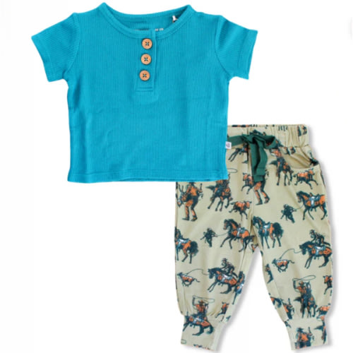 Belton Short Sleeve Jogger Set 3-6mo