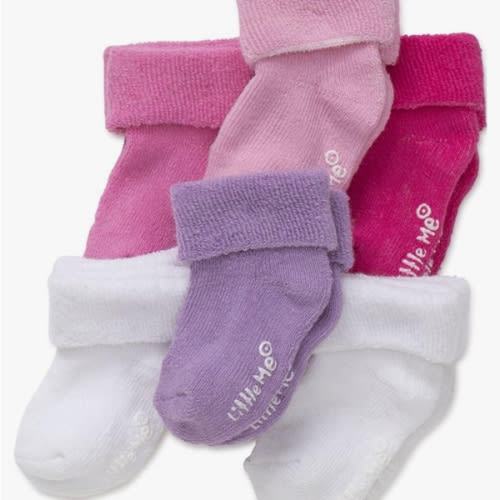 Little Me Baby Girls' 6 Pack Variety Socks