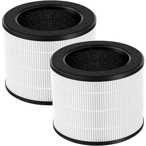 2 Pack Airmega 100 Filter Replacement Compatible with Coway Airmega 100 Air Purifier, 3-IN-1 H13 True Hepa Filter, Deodorization Filter with Activated Carbon