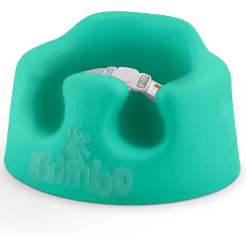 Bumbo Baby Floor Seat, Portable Infant Sit Up Activity and Eating Chair, Aqua
