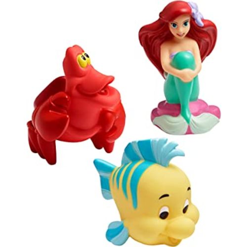 The First Years Disney The Little Mermaid Squirties Baby Bath Toys - Squishy Toddler Toys for Bath, Pool, and Everyday - 3 Count