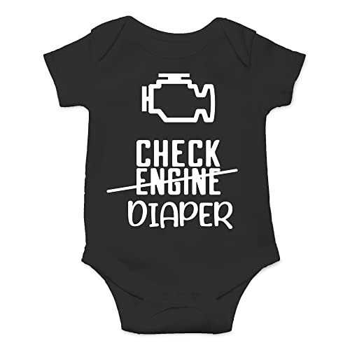 CBTwear Check Engine - Baby Clothes - Funny Newborn Bodysuit Outfits for Boys and Girls