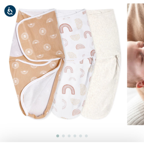 aden + anais keep rising essentials easy swaddle wrap quick change 3 pack TOG 1.0