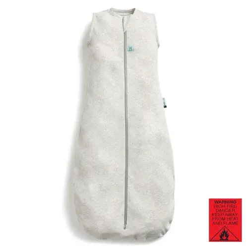 Ergopouch Jersey Sleeping Bag 0.2 Tog Grey Marle 3-12 Months | Baby Bunting AU