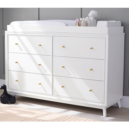 Sloan Extra Wide Changing Table Dresser & Topper | Pottery Barn Kids