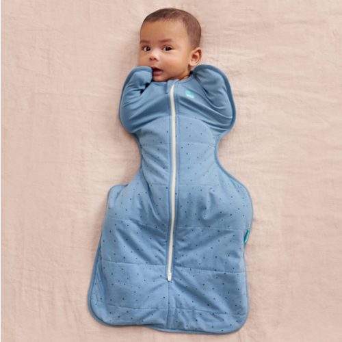 Swaddle Up™ 2.5 TOG Cotton Storm Blue Pebbles