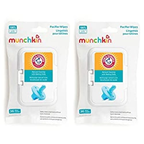 Amazon.com: Munchkin Arm & Hammer Pacifier Wipes - Safely Cleans Baby and Toddler Essentials, 2 Pack, 72 Wipes : Home & Kitchen