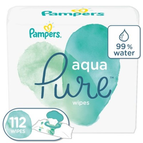 Pampers Aqua Pure Sensitive Baby Wipes (Select Count)