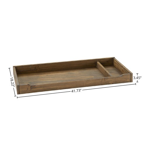Westfield 42" Wide Changing Tray, Harvest Brown