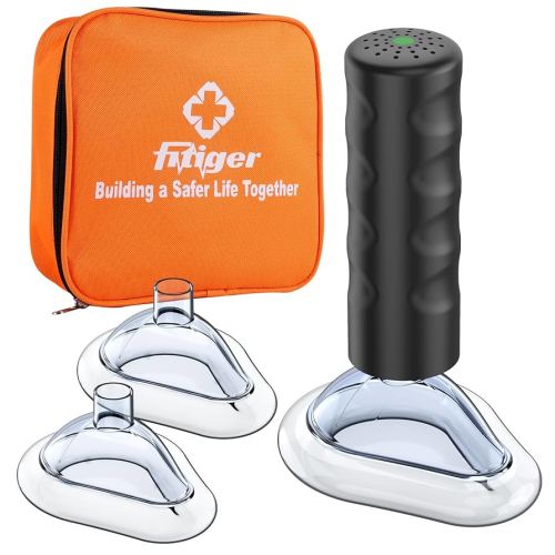 Choking Rescue Device, FSA HSA Anti Choking Device, First Aid Kit for Baby and Adults, Fitiger EasyPumpVac Pro Portable Airway Suction Device for Children and Adults - Home Kit