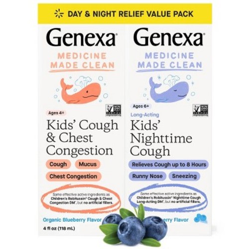 Genexa Kids' Daytime + Nighttime Cough Liquid Relief - 8 fl oz