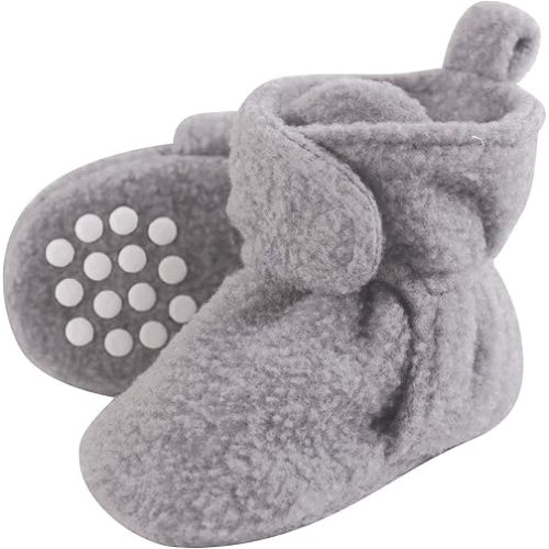 Luvable Friends Baby Girls' Cozy Fleece Booties