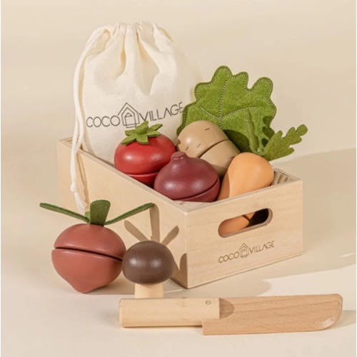 Wooden Vegetables Play Set
