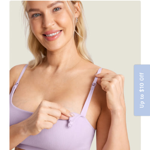 Ribbed Scoop Nursing Bralette