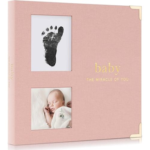 Keepsake Baby Memory Book for Boys and Girls – Timeless First 5 Year Baby Book With Photoslots – Cute Journal Scrapbook or Photo Album - Record a Milestone for Every Event from Birth to Age 5