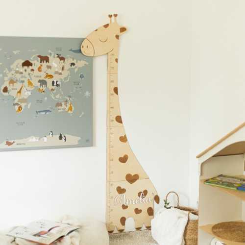 giraffe growth chart | safari nursery decor | Kids height chart | Personalized Giraffe Growth Chart for Kids  | baby shower gift