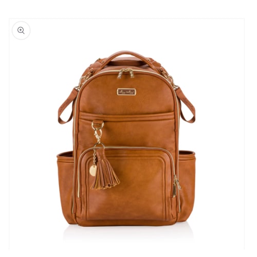 Boss Plus™ Large Diaper Bag Backpack - Cognac
