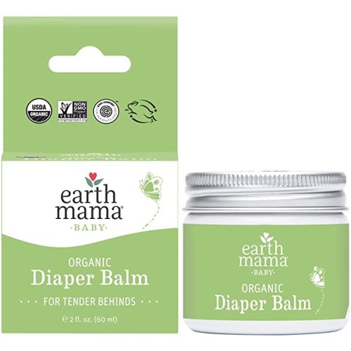 Earth Mama Organic Diaper Balm Multipurpose Baby Ointment | EWG Verified, Petroleum & Fragrance Free with Calendula for Sensitive Skin, 2-Fluid Ounce - 2.03 Fl Oz (Pack of 1)