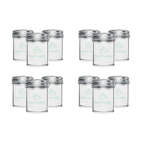 6oz Glass Breast Milk Storage Containers