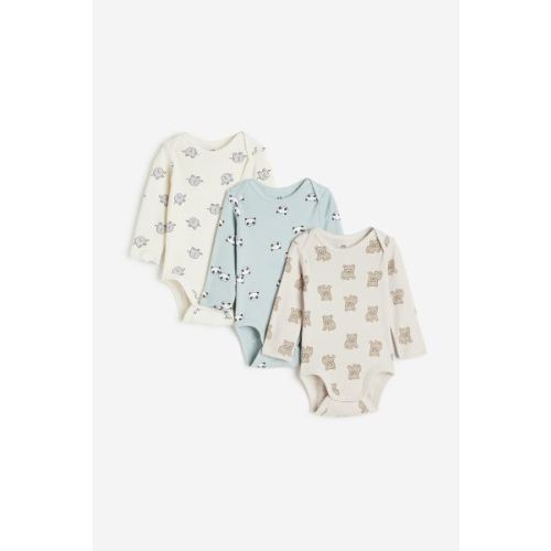 3-pack Long-sleeved Bodysuits